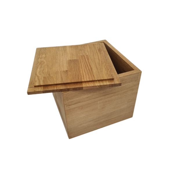 Holzboxen, Kiste aus Holz, Aufbewahrungskiste in Eiche, Schmuckkiste